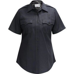NWT Flying Cross Justice SS Shirt Women’s 50 LAPD‎ Navy Poly/Wool 157R84